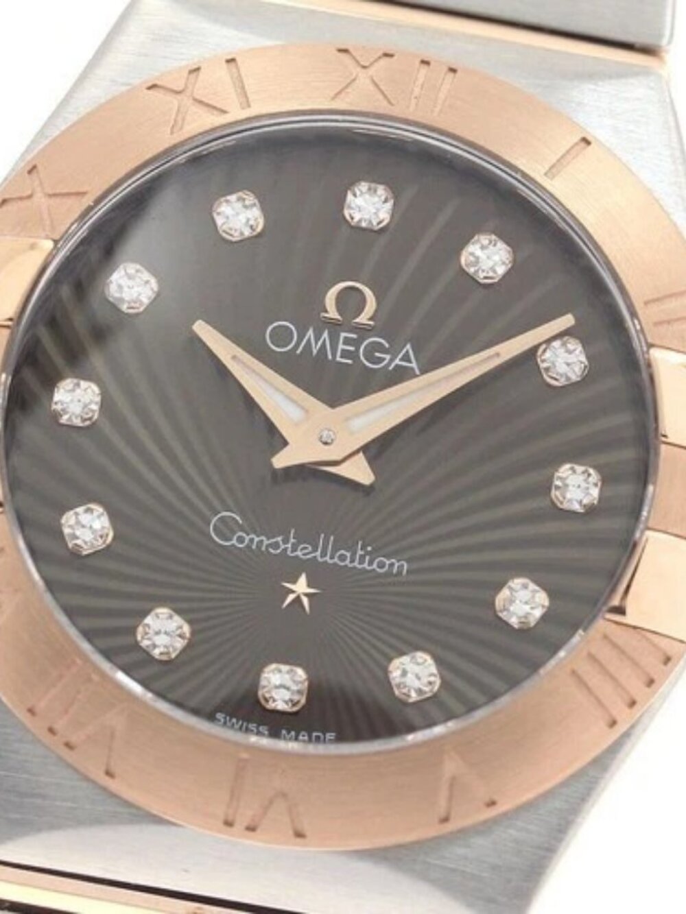 OMEGA Constellation 123.20.27.60.63.002 12 diamonds Quartz Ladies Watch_957853